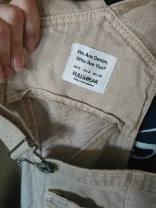 Peto vaquero Pull&Bear beige