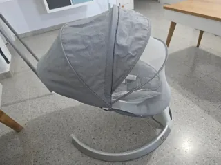 Hamaca Eléctrica Bebé Gris con APP