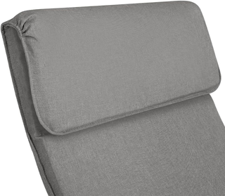 Sedia a Dondolo in Legno di Betulla con Rivestimen