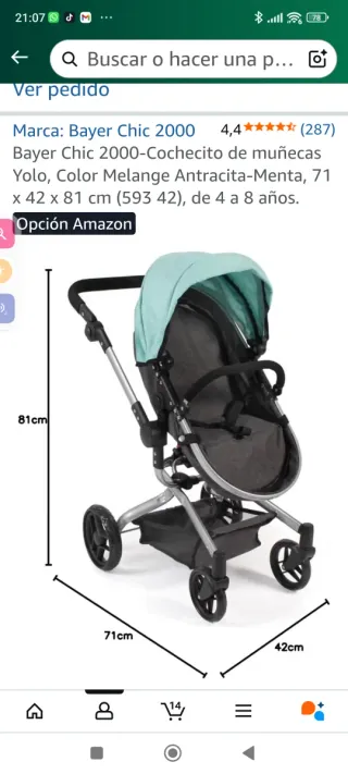 Cochecito de muñecas