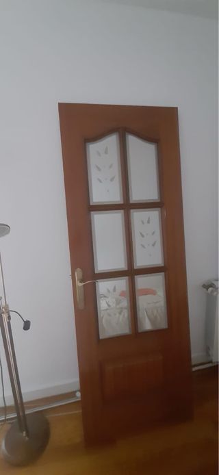 Puerta Sapelly con cristal