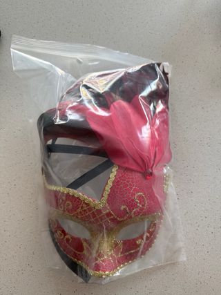 Máscara Veneciana Victoriana con Plumas