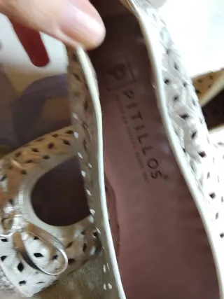 Manoletinas mujer PITILLOS doradas