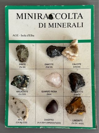 Mini raccolta minerali Isola d'Elba