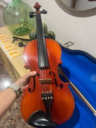 Violín con funda y arco