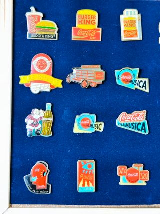 Pins Coca Cola, 28 unidades