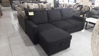 Super Precio! Sofá Cama Chaise Longue con Arcón