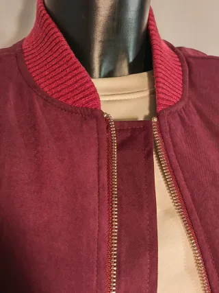 Gilet bomber Lumina bordeaux taglia unica