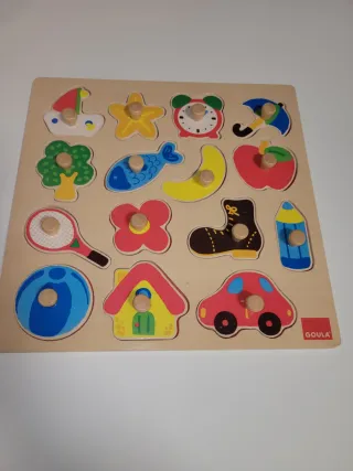 Puzzle madera encajable infantil