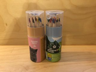 Astuccio matite colorate con temperino