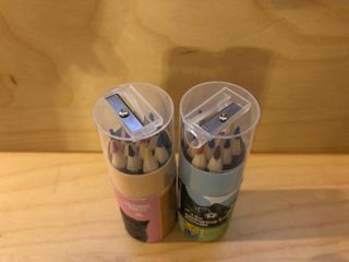 Astuccio matite colorate con temperino