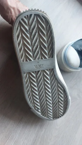 Botas Zara altas azul grisaceo T40