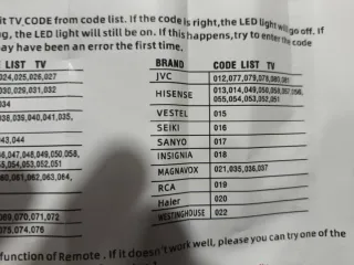 Mando TV universal para Samsung, lg, Hisense etc