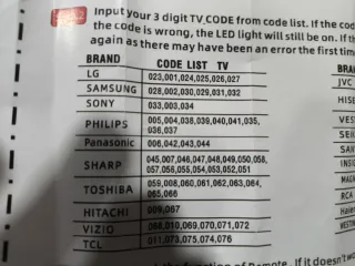 Mando TV universal para Samsung, lg, Hisense etc