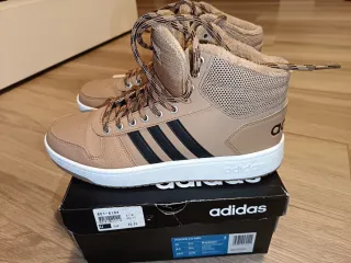 Scarpe Adidas Hoops 2.0 Mid Beige/Nero