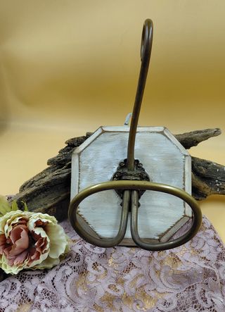 Appendiabiti Shabby Chic Legno Ottone