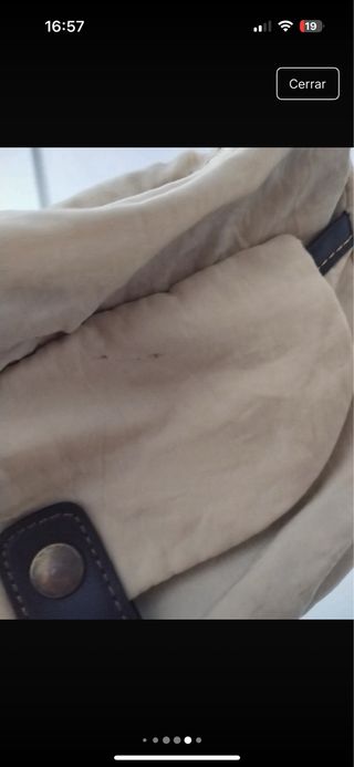 Bolso bandolera beige