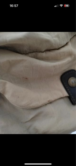 Bolso bandolera beige