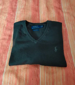 Jersey Polo Ralph Lauren Pima Algodón Verde botell