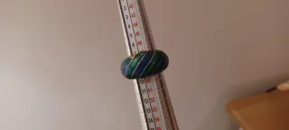 Anello vintage metallo e smalto