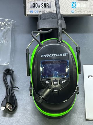 PROTEAR Cascos Antiruido Bluetooth DAB+