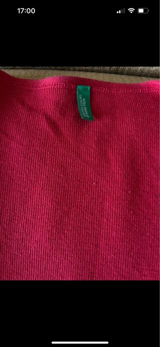 Chaqueta punto Benetton roja