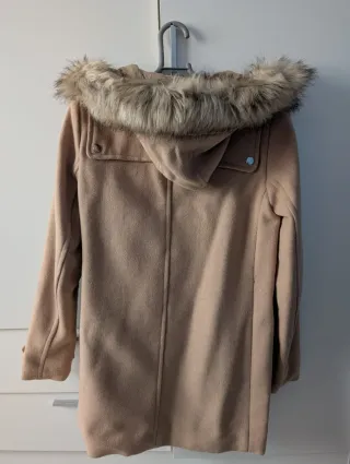 Abrigo de paño beige