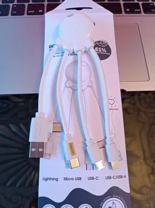 Cable Conector Carga Lightning Micro USB C