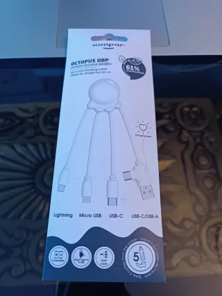 Cable Conector Carga Lightning Micro USB C