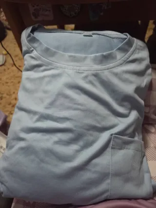 Pijama cuadros azul y blanco