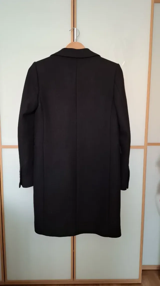 Abrigo Lana Manteco Zara Negro