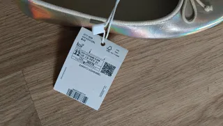 Manoletinas Mango doradas talla 32