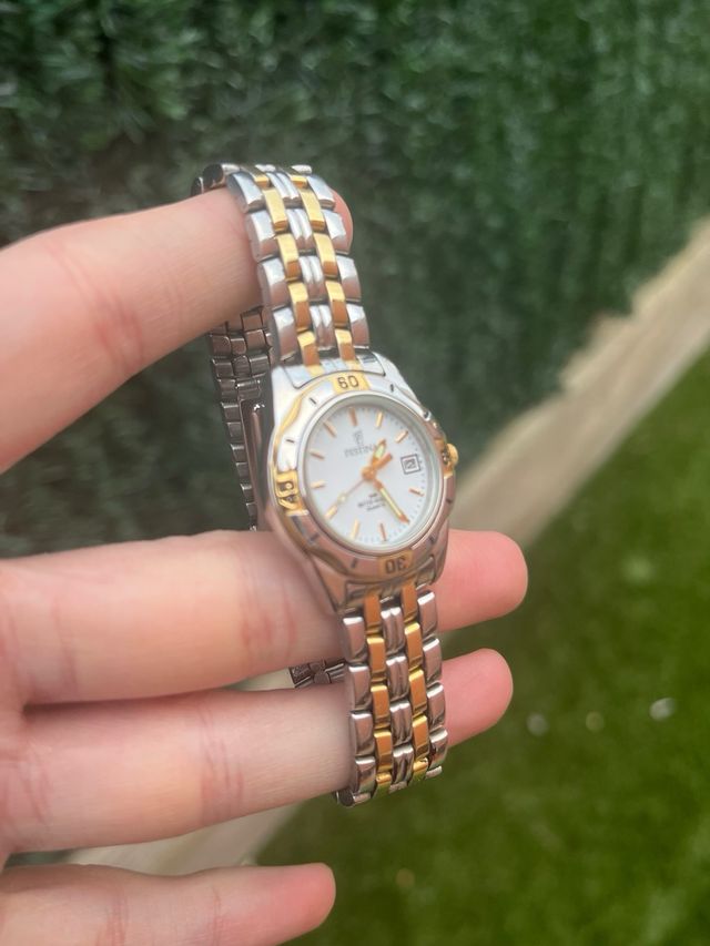 Reloj Festina Daydate 6509 Oro y Plata