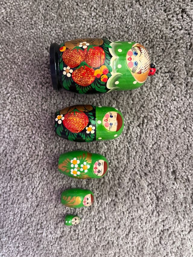 Muñeca Rusa Matrioska Pintada a Mano