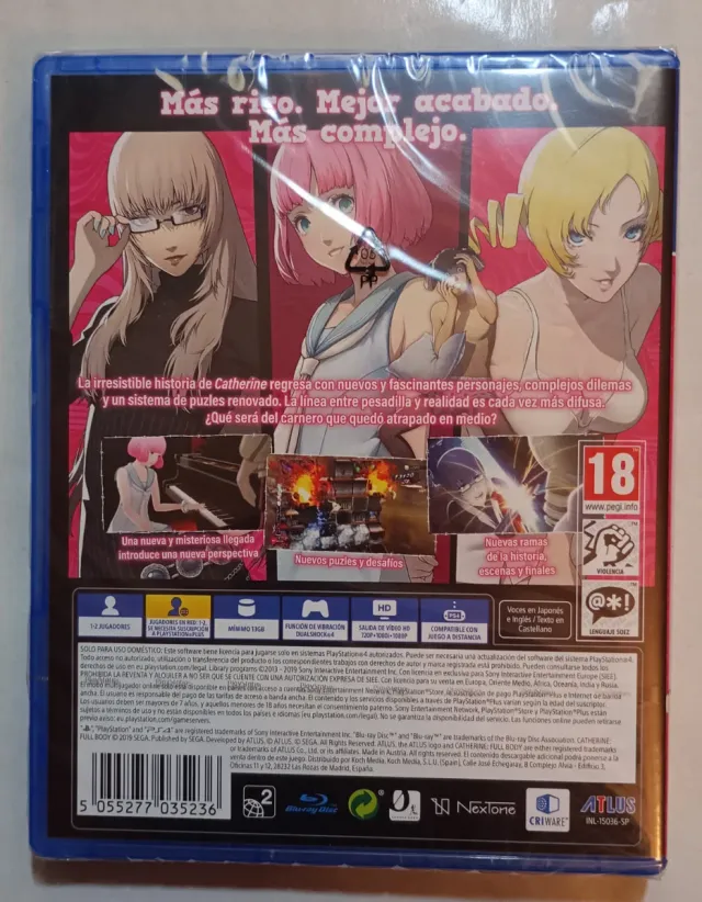 Catherine Full Body PS4 lacrado ES