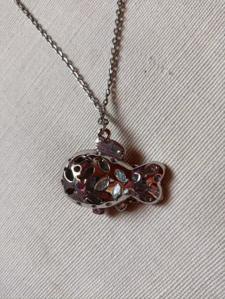 Colgante pez con cadena