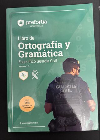 Temario Guardia Civil, resumen, ortografía, inglés