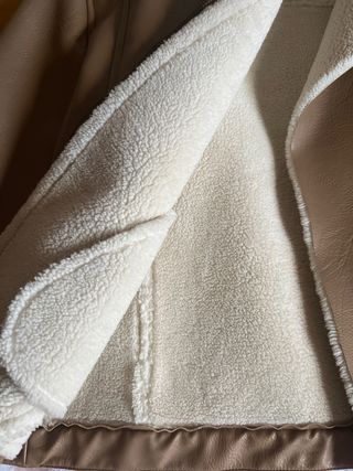 Chaqueta efecto piel forrada M