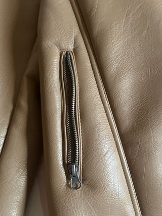 Chaqueta efecto piel forrada M