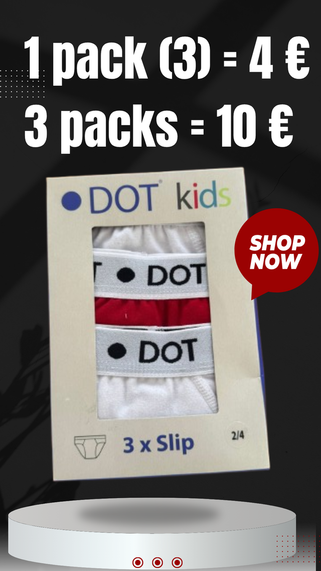 Ropa interior infantil – Pack de 3 slips