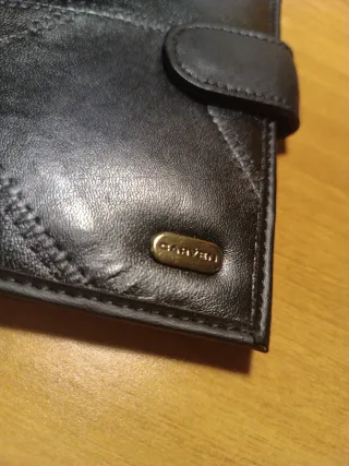 Portafoglio Carven nero, in pelle