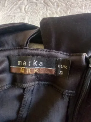 Vestido negro fiesta lazo talla M