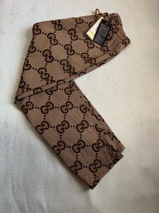 Pantalones Gucci Beige y Marrón GG
