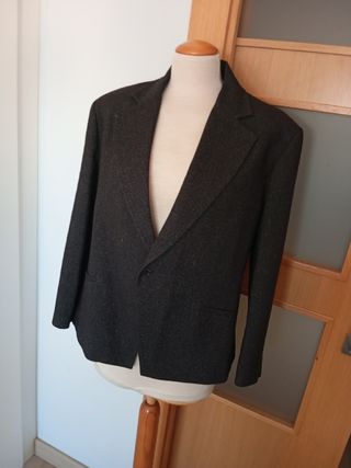 Chaqueta Zara Gris Talla L