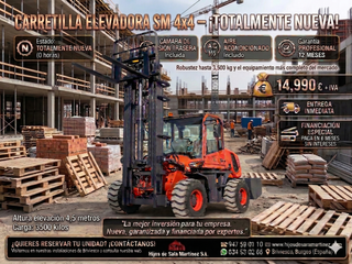Carretilla SM 4x4 - 3500 kg - 4,5 metros (diesel)