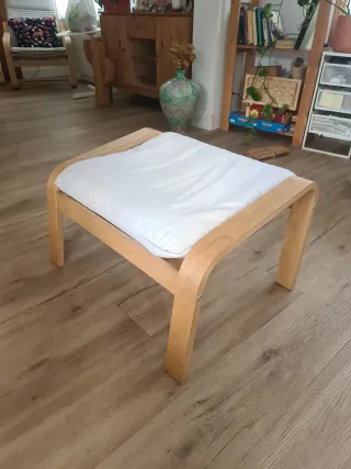 Reposapiés IKEA POÄNG blanco