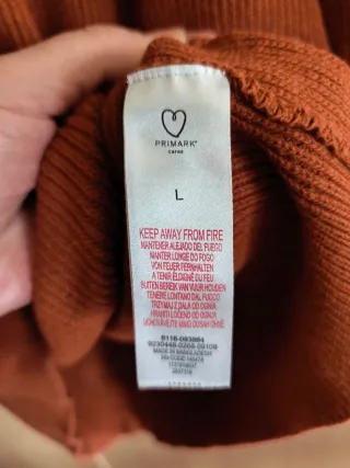 Jersey naranja talla L