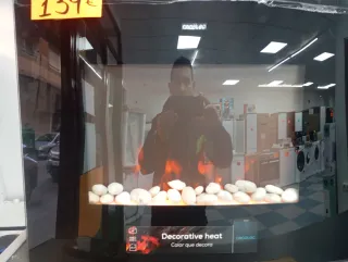 Chimenea Cecotec Decorativa Negra