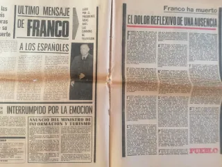 Diario Pueblo Edición Extra 1975 Franco