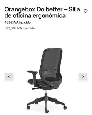 Silla de escritorio, oficina Orangebox Steelcase